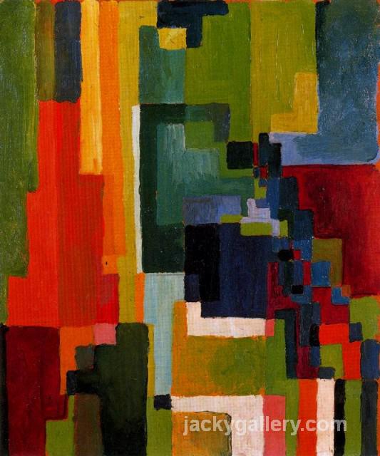Colored Forms II, August Macke painting